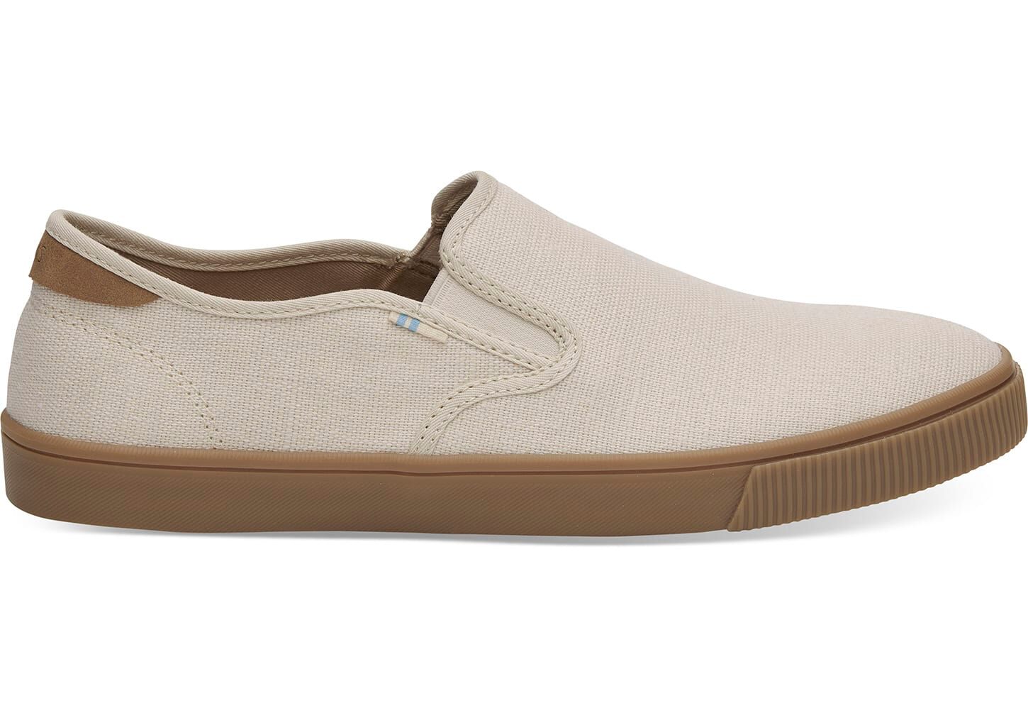 Toms Baja Topanga Heritage Canvas Gum - Mens Slip Ons - Beige - NZ - 745391RWV